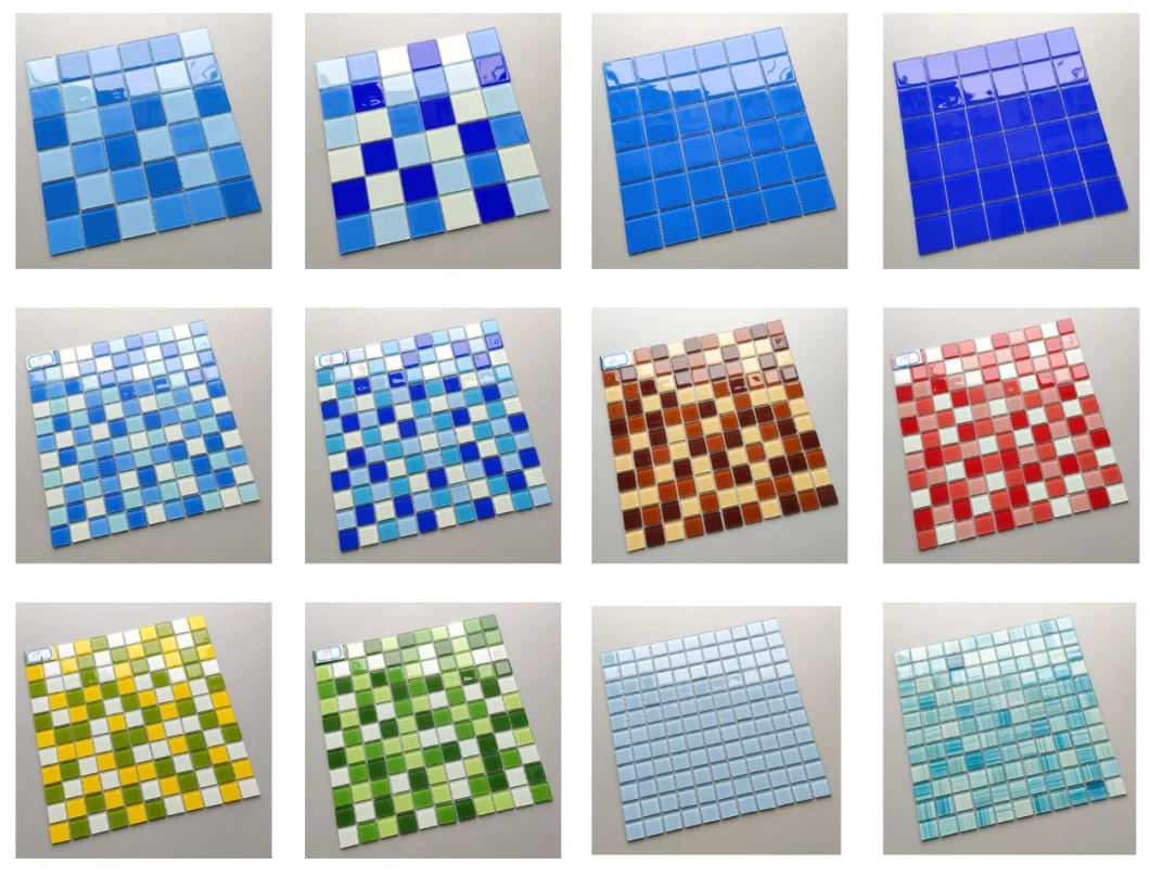 Blue Swimming Pool Square Mosaic Tile China Tile Mosaic Decorative