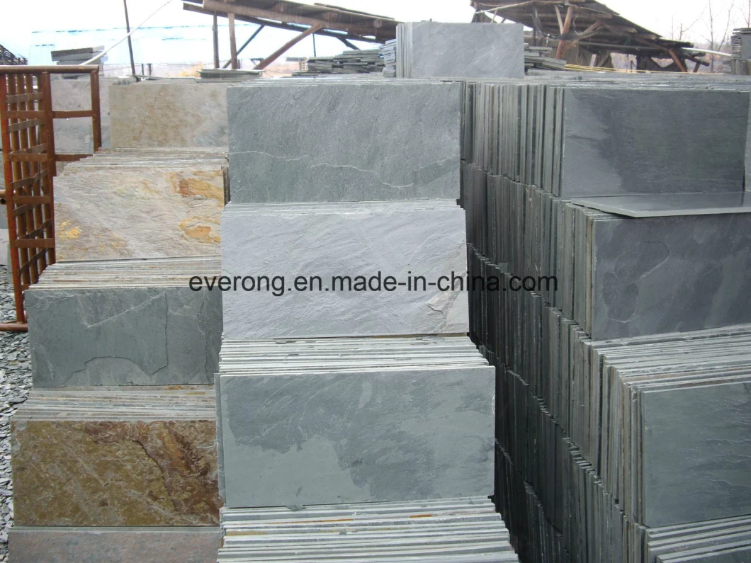 Natural Roofing Slate Grey/Black Slate Roof Tile