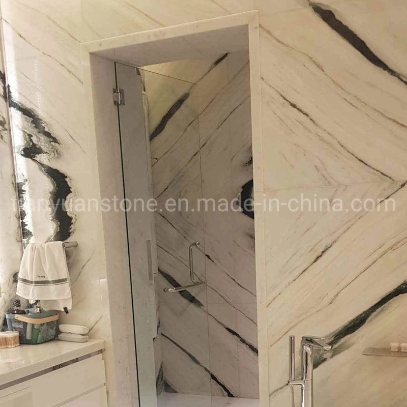 Natural Stone Polished Panda White Marble for Countertop/Wall/Floor Tile